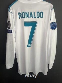 Real Madrid 17/18 Champions League Final Ronaldo #7 NWT SIZE LARGE