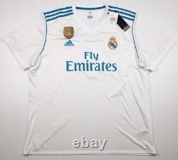 Real Madrid 17/18 Home Ronaldo Adidas Climacool Soccer Jersey Men's XXL AZ8059