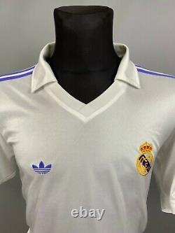 Real Madrid 1981 1986 Home Shirt Football Soccer Jersey Adidas Mens Size M