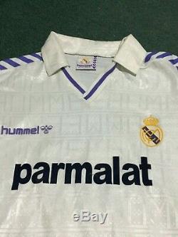 Real Madrid 1988-89 Authentic Hugo Sanchez Mexico Vintage Jersey