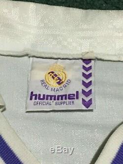 Real Madrid 1988-89 Authentic Hugo Sanchez Mexico Vintage Jersey