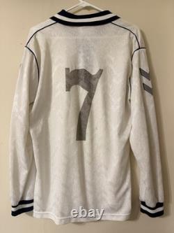 Real Madrid 1992 home Long Sleeve Jersey Size Large