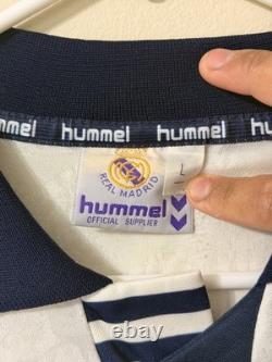 Real Madrid 1992 home Long Sleeve Jersey Size Large