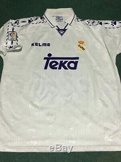 Real Madrid 1996 Hugo Sanchez Mexico Authentic Farewell Jersey