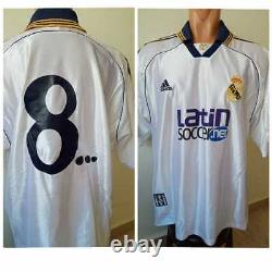 Real Madrid 1998/00 Home Soccer Jersey #8 sz XL Adidas