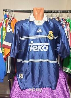 Real Madrid 1998 1999 Away Football Shirt Soccer Jersey Adidas Camiseta size L