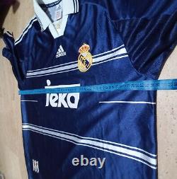 Real Madrid 1998 1999 Away Football Shirt Soccer Jersey Adidas Camiseta size L