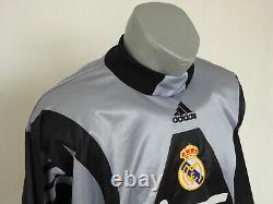 Real Madrid 1998 1999 Goalkeeper Jersey Adidas Vintage Black Shirt Size M Retro