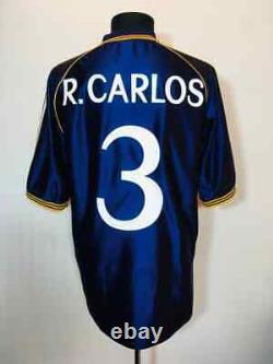 Real Madrid 1998/1999 Third Football Shirt Soccer Jersey Roberto Carlos #3