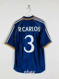 Real Madrid 1998/1999 Third Football Shirt Soccer Jersey Roberto Carlos #3