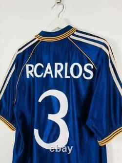 Real Madrid 1998/1999 Third Football Shirt Soccer Jersey Roberto Carlos #3