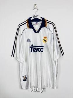 Real Madrid 1998/2000 Home Football Shirt Soccer Jersey Adidas Teka Galacticos