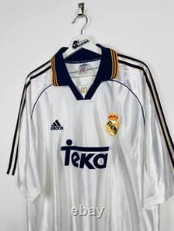 Real Madrid 1998/2000 Home Football Shirt Soccer Jersey Adidas Teka Galacticos