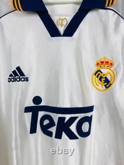 Real Madrid 1998/2000 Home Football Shirt Soccer Jersey Adidas Teka Galacticos