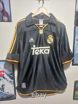 Real Madrid 1999 2000 Away Football Shirt Soccer Jersey Adidas Camiseta size M