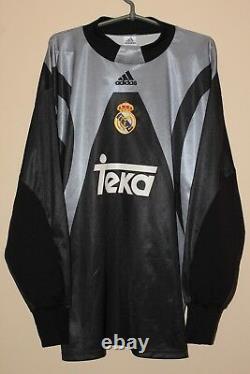 Real Madrid 1999 2000 long sleeve goalkeeper adidas Vintage shirt jersey sz XL