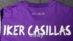 Real Madrid #1 Iker Casillas GK Adidas Soccer Jersey Men's SZ L Purple Used