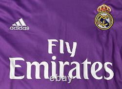 Real Madrid #1 Iker Casillas GK Adidas Soccer Jersey Men's SZ L Purple Used