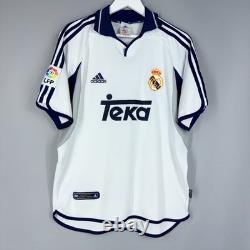 Real Madrid 2000 2001 Home Football Soccer Jersey Adidas 685331 #7 Raul Adidas