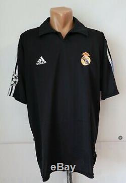Real Madrid 2001/2002 Away CL Shirt Soccer Jersey Camiseta Centenary 100 Years L