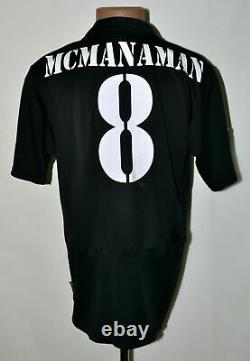 Real Madrid 2001/2002 Away Football Shirt Jersey #8 Mcmanaman Adidas Size M
