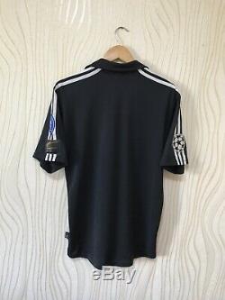Real Madrid 2001 2002 Away Football Shirt Soccer Jersey Adidas Black