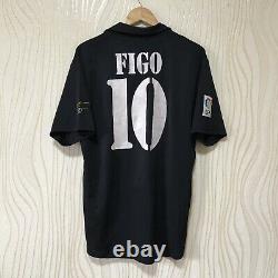 Real Madrid 2001 2002 Away Football Shirt Soccer Jersey Adidas Figo #10