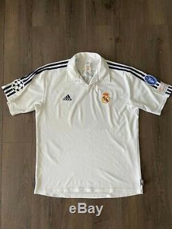 Real Madrid 2001 2002 Champions League Figo Match Worn Shirt Jersey Camiseta