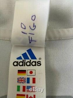 Real Madrid 2001 2002 Champions League Figo Match Worn Shirt Jersey Camiseta