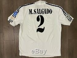 Real Madrid 2001 2002 Champions League Salgado Match Worn Shirt Jersey Camiseta
