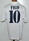 Real Madrid 2002/2003 Home Football Shirt Jersey Adidas Figo #10 Size M Adult
