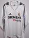 Real Madrid 2003 2004 Adidas Football Home Long Sleeve Jersey Shirt Size XL