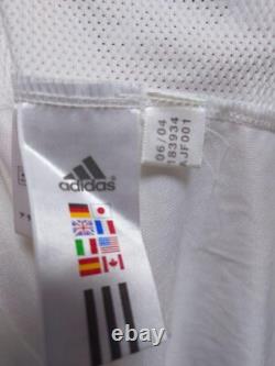Real Madrid 2003 2004 Adidas Football Home Long Sleeve Jersey Shirt Size XL