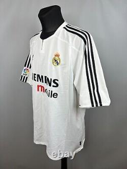Real Madrid 2003 2004 Beckham Home Shirt Football Soccer Jersey Adidas Size 2xl
