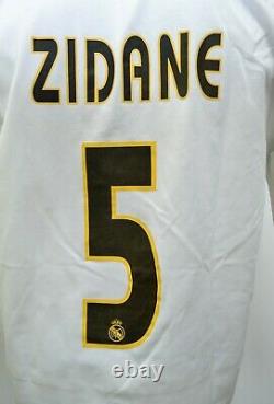 Real Madrid 2003/2004 Home Football Shirt Jersey Adidas #5 Zidane Size S Adult