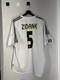 Real Madrid 2003/2004 Home Football Shirt Jersey Adidas #5 Zidane Size XL