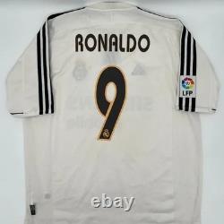 Real Madrid 2003/2004 Home ORIGINAL Adidas VTG Rare Soccer Jersey (L)