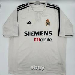 Real Madrid 2003/2004 Home ORIGINAL Adidas VTG Rare Soccer Jersey (L)