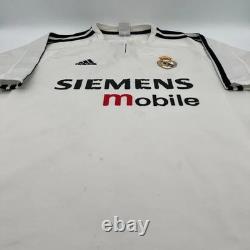 Real Madrid 2003/2004 Home ORIGINAL Adidas VTG Rare Soccer Jersey (L)