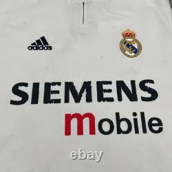 Real Madrid 2003/2004 Home ORIGINAL Adidas VTG Rare Soccer Jersey (L)