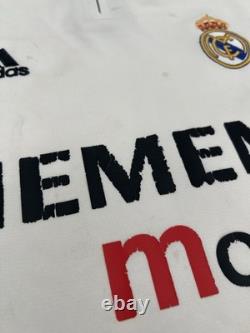 Real Madrid 2003/2004 Home Ronaldo #9 Authentic Adidas Jersey L Men White