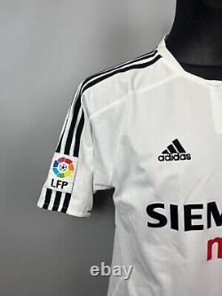 Real Madrid 2003 2004 R Carlos Home Shirt Football Soccer Jersey Adidas Size M