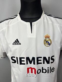 Real Madrid 2003 2004 R Carlos Home Shirt Football Soccer Jersey Adidas Size M