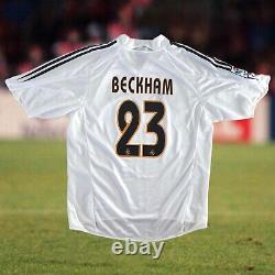 Real Madrid 2004/05 Home Soccer Jersey Large David Beckham Adidas Camiseta VTG