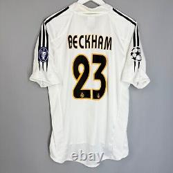 Real Madrid 2004 2005 Home Football Shirt Soccer Jersey Adidas 367841 23 Beckham