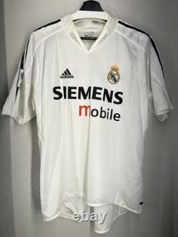 Real Madrid 2004 2005 Home Football Shirt Soccer Jersey Adidas 367841 23 Beckham