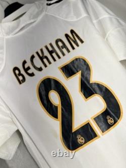 Real Madrid 2004 2005 Home Football Shirt Soccer Jersey Adidas 367841 23 Beckham