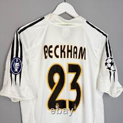 Real Madrid 2004 2005 Home Football Shirt Soccer Jersey Adidas 367841 23 Beckham