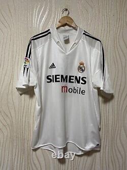 Real Madrid 2004 2005 Home Football Shirt Soccer Jersey Adidas 367841 Beckham L