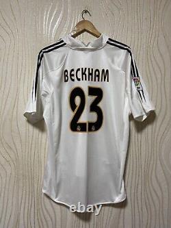 Real Madrid 2004 2005 Home Football Shirt Soccer Jersey Adidas 367841 Beckham L